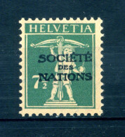 1924-37 SVIZZERA Helvetia SERVIZIO "Société Des Nations" Un. N.49 MNH ** - Dienstmarken