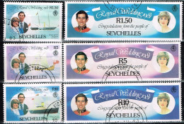 SEYCHELLES / Oblitérés / Used / 1981 - Mariage Royale - Seychelles (1976-...)