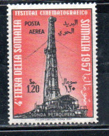 SOMALIA AFIS 1957 POSTA AEREA AIR MAIL QUARTA IV 4a FIERA SOMALA 4th SOMALI FAIR SOMALI 1,20s MNH - Somalië (AFIS)