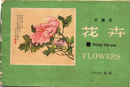 Postcard, Topic Ethnics, China Different Cultural Flowers From Wang Hai-Yun, Collection Of Postcards - Collezioni E Lotti