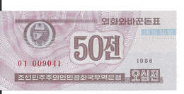 COREE DU NORD 50 CHON 1988(1995) UNC P  BFX420 - Korea (Nord-)