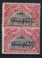 BELGISCH-CONGO 1925 - MLH - Sc# B10, B11 - Nuevos