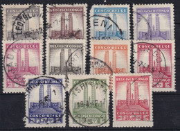 BELGISCH-CONGO 1941 - Canceled - Mi 190-200 - Complete Set! - Usados