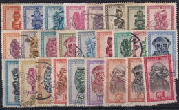 BELGISCH-CONGO 1947/50 - Canceled - Mi 263-288 - Complete Set! - Gebraucht