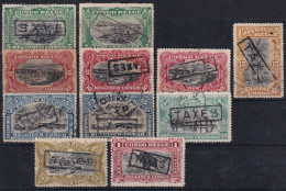 BELGISCH-CONGO 1909+ - MLH/canceled - Ex Mi 11-24 - Taxe - Ongebruikt