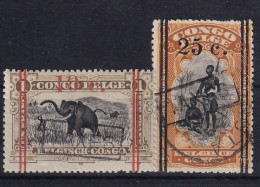 BELGISCH-CONGO 1909+ - Canceled - Mi 64, 65 - Taxe - Ongebruikt