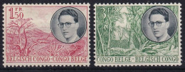 BELGISCH-CONGO 1955 - MLH - Mi 322, 327 - Unused Stamps