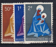 BELGISCH-CONGO 1959 - Canceled - Mi 355-357 - Gebruikt