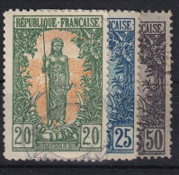 CONGO FRANCAIS 1900-04 - Canceled - YT 33, 34, 37 - Usati