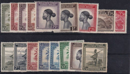 BELGISCH-CONGO 1942/43 - MLH - Ex Mi 204-244 (17 Stamps) - Unused Stamps