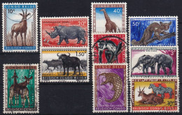 BELGISCH-CONGO 1959 - Canceled - Mi 343-346, 348-352, 353, 354 - Used Stamps