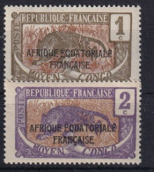 CONGO FRANCAIS 1924 - MLH - YT 72, 73 - Neufs