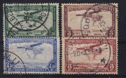 BELGISCH-CONGO 1934 - Canceled - YT 9, 10, 11, 12 - Poste Aérienne - Gebraucht