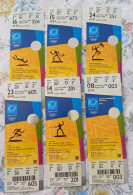 Athens 2004 Olympic Games - Set Of 6 Unused Tickets - Uniformes Recordatorios & Misc