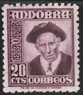 ANDORRA-SPANISH  SCOTT NO 40 MNH  YEAR  1948 - Neufs