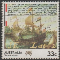 AUSTRALIA - USED 1985 33c Australian Bicentennial - Terra Australis : Navigators - Hartog's Ship "Eendracht" - Oblitérés