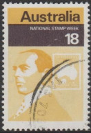 AUSTRALIA - USED 1976 18c National Stamp Week - Blamarie Young Stamp Designer - Yellow Stamp From Souvenir Sheet - Oblitérés