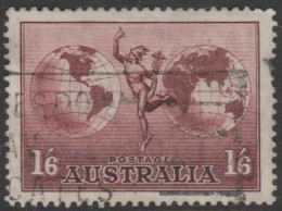 AUSTRALIA - USED 1937 1/6d Hermes - Thin Paper Watermarked - Usados