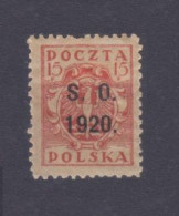 1920 Poland Eastern Silesia 3 Overprint - # 104 - Nuevos