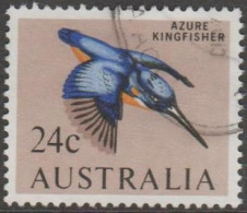 AUSTRALIA - USED 1966 24c Azure Kingfisher - Bird - Used Stamps