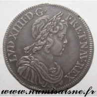 Gad 168 - LOUIS XIV - 1/2 ÉCU À LA MÉCHE COURTE 1645 A - Paris - Point - TTB+ - 1643-1715 Luigi XIV El Re Sole