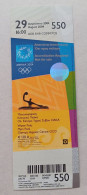 Athens 2004 Olympic Games -  Water Polo Unused Ticket, Code: 550 - Habillement, Souvenirs & Autres