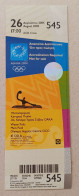 Athens 2004 Olympic Games -  Water Polo Unused Ticket, Code: 545 - Bekleidung, Souvenirs Und Sonstige