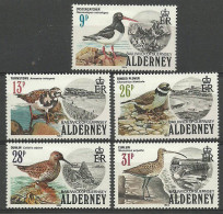 Alderney 1984 Mi 13-17 Mh - Mint Hinged  (PZE3 ALD13-17) - Albatrosse & Sturmvögel