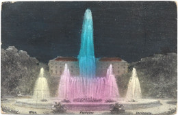 Postcard - Austria, Iluminated Fountain, 1919, N°163 - Wien Mitte