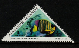 Maldives Cat 111 1963 Tropical Fish 5l Pygoplites Diacanthus, Mint Hinged - Maldiven (...-1965)