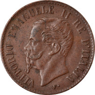 Monnaie, Italie, Vittorio Emanuele II, Centesimo, 1867, Milan, TTB+, Cuivre - 1861-1878 : Victor Emmanuel II.