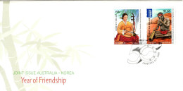 Australia 2011 Year Of Friendship, Joint Issue With Korea,FDI - Poststempel