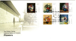 Australia 2011 Painting Flowers,self-adhesive ,FDI - Postmark Collection