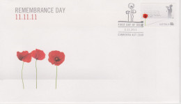 Australia 2011 Remembrance Day, Self Adhesive,FDC - Marcophilie