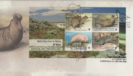 Australia 2011 WWF Joint Issue Souvenir Sheet, First Day Cover - Marcofilia