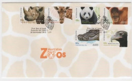 Australia 2012 Australian Zoos   FDC - Postmark Collection