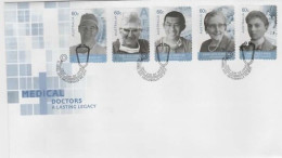 Australia 2012 Medical Doctors Self-adhesive FDC - Marcophilie