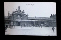 Cp, Chemin De Fer, La Gare, 02, Laon, Voyagée 1910 - Stazioni Senza Treni