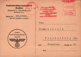 G9487 - Dresden - Landes Versicherungsanstalt Firmenpost - Freistempel Freistempler - Franking Machines (EMA)