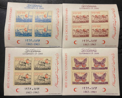 1963 Dubai Sheets, Full Set, Imperv, MNH, VF - Dubai