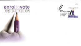 Australia 2012 Enrole To Vote,FDI - Marcophilie