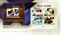 Australia 2012 Technology Then & Now,souvenir Sheet ,FDI - Bolli E Annullamenti