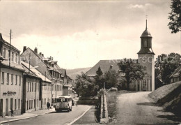 71954535 Gruenhain Erzgebirge Kirchenpartie Bus Beierfeld Erzgebirge - Grünhain