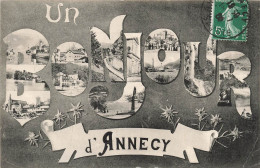 FRANCE - Annecy - Un Bonjour D'Annecy - Multivues - Carte Postale Ancienne - Annecy