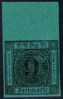 6 Kreuzer Blaugrün - Nachdruck Des Baden Fehldruck Nr. 4 F - Mint