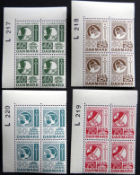 Denmark 1972 Cz. Slania  MiNr.532-535 Technische Gebäudeverkehr / Technical Building Traffic MNH (**)  (lot KS 1553 ) - Ungebraucht