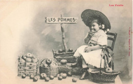 FANTAISIES - Marchande De Pommes - Carte Postale Ancienne - Mujeres