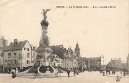 FRANCE - Reims - La Fontaine Subé - Place Drouet D'Erlon - Animé - Carte Postale Ancienne - Reims