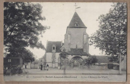 CPA 18 - AINAY Le VIEIL - Environs De SAINT AMAND MONTROND - Eglise D'Ainay Le Vieil - TB PLAN CENTRE VILLAGE ANIMATION - Ainay-le-Vieil