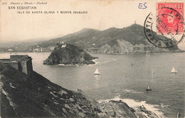 ESPAGNE - San Sebastian - Isla De Santa Clara Y Monte Igueldo - Dos Non Divisé - Carte Postale Ancienne - Guipúzcoa (San Sebastián)